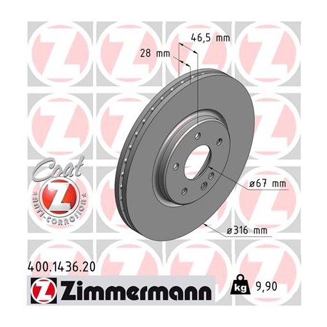 DISC ZIMMERMANN MERCEDES Coat Z