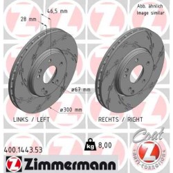 DISC ZIMMERMANN MERCEDES BLACK Z