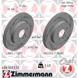 DISQUE ZIMMERMANN MERCEDES BLACK Z