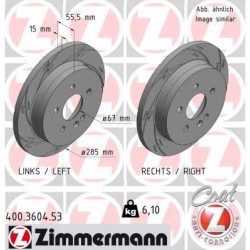 DISC ZIMMERMANN MERCEDES BLACK Z