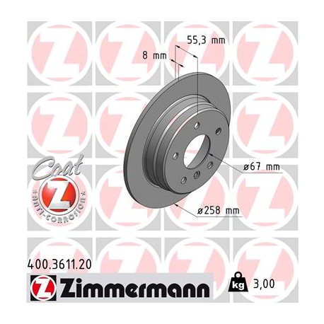 DISC ZIMMERMANN MERCEDES Coat Z