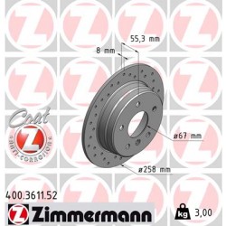 DISC ZIMMERMANN MERCEDES SPORT Z