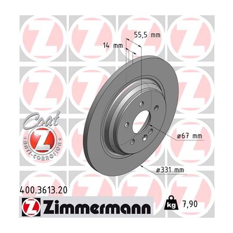 DISC ZIMMERMANN MERCEDES Coat Z