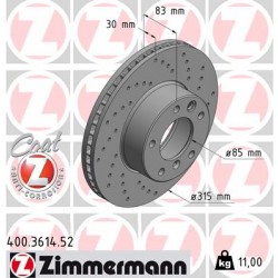 DISQUE ZIMMERMANN MERCEDES SPORT Z