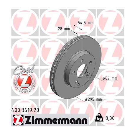 DISQUE ZIMMERMANN MERCEDES Coat Z