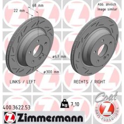 DISC ZIMMERMANN MERCEDES BLACK Z