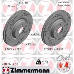 DISC ZIMMERMANN MERCEDES BLACK Z