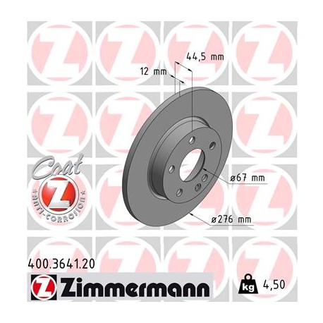 DISC ZIMMERMANN MERCEDES Coat Z