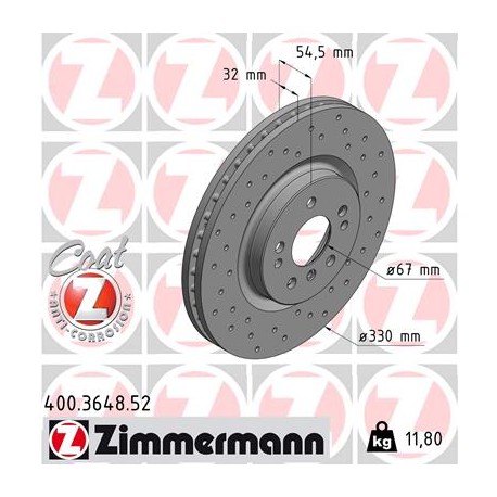 DISC ZIMMERMANN MERCEDES SPORT Z