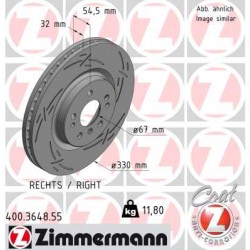 DISC ZIMMERMANN MERCEDES BLACK Z (RIGHT)