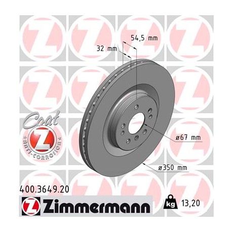 DISC ZIMMERMANN MERCEDES Coat Z