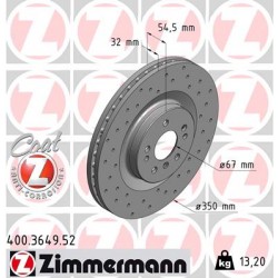 SCHIJF ZIMMERMANN MERCEDES SPORT Z