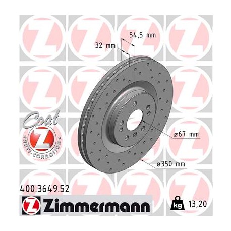 DISC ZIMMERMANN MERCEDES SPORT Z