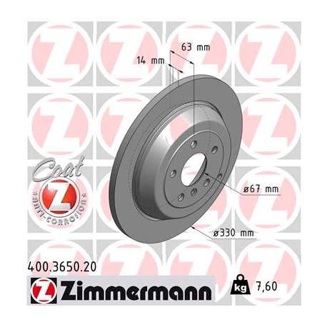 DISC ZIMMERMANN MERCEDES Coat Z