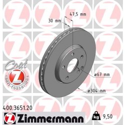 DISC ZIMMERMANN MERCEDES Coat Z