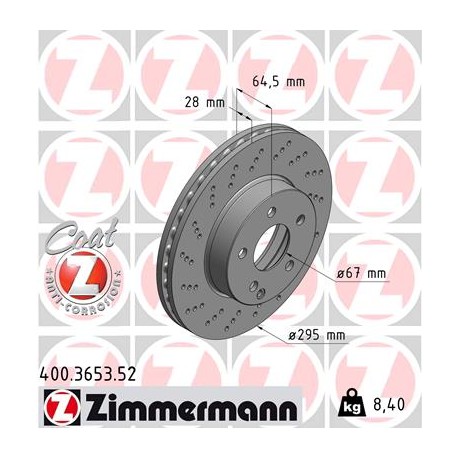 DISC ZIMMERMANN MERCEDES SPORT Z