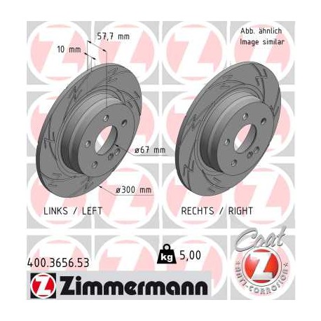 DISC ZIMMERMANN MERCEDES BLACK Z