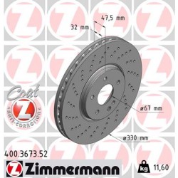 DISC ZIMMERMANN MERCEDES/CHRYSLER SPORT Z