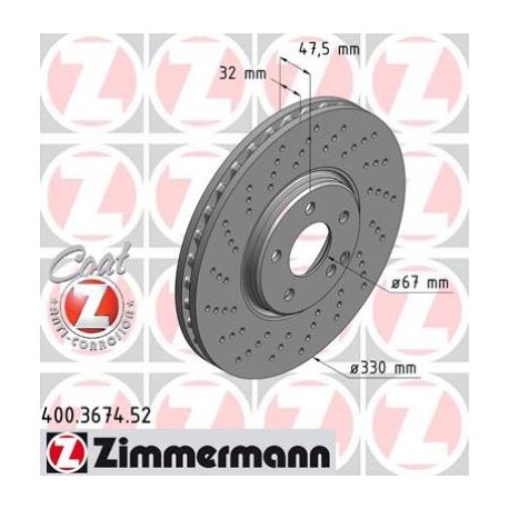 DISC ZIMMERMANN MERCEDES SPORT Z