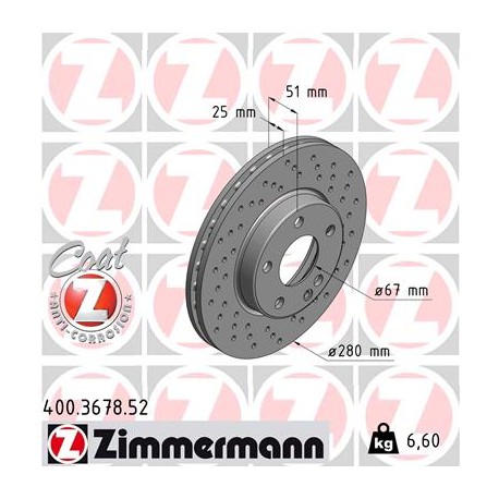 DISQUE ZIMMERMANN MERCEDES SPORT Z