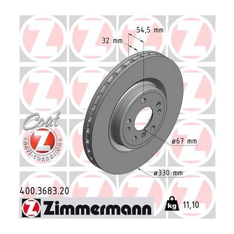 DISC ZIMMERMANN MERCEDES Coat Z