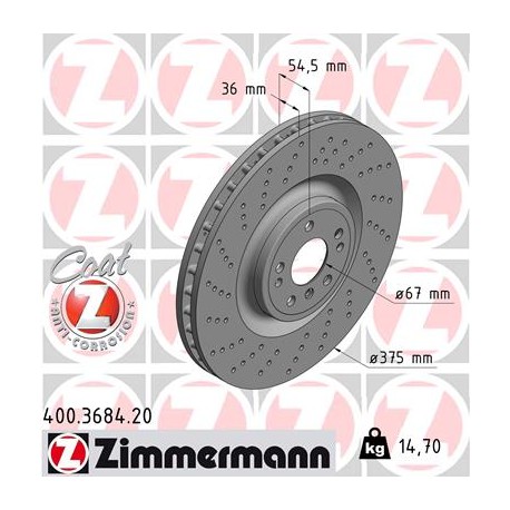 DISC ZIMMERMANN MERCEDES Coat Z