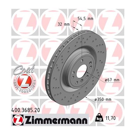 DISC ZIMMERMANN MERCEDES Coat Z