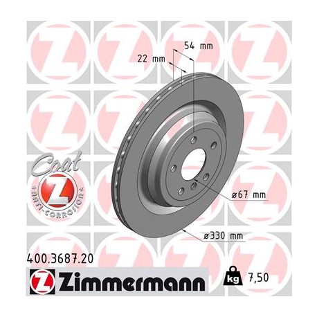 DISC ZIMMERMANN MERCEDES Coat Z