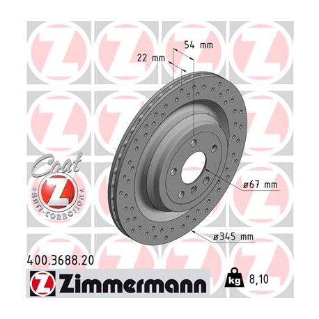 DISC ZIMMERMANN MERCEDES Coat Z