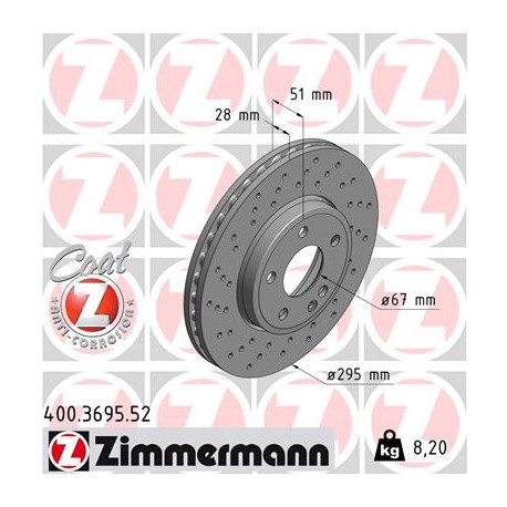 DISC ZIMMERMANN MERCEDES SPORT Z