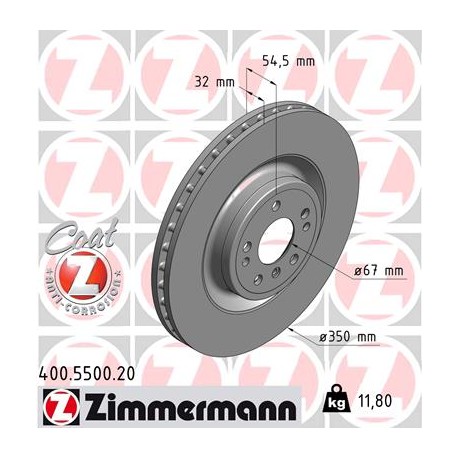 DISC ZIMMERMANN MERCEDES Coat Z