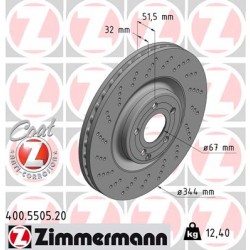 DISC ZIMMERMANN MERCEDES Coat Z