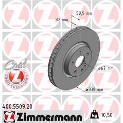 DISC ZIMMERMANN MERCEDES Coat Z