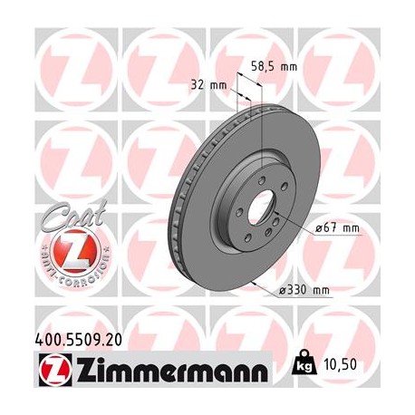 DISC ZIMMERMANN MERCEDES Coat Z