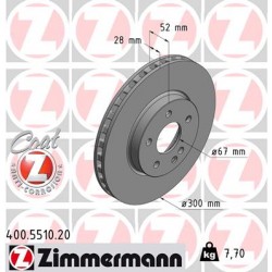 DISC ZIMMERMANN MERCEDES Coat Z