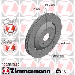 DISQUE ZIMMERMANN MERCEDES FORMULA Z Coat Z