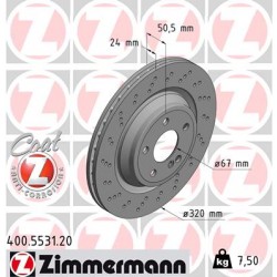 DISC ZIMMERMANN MERCEDES Coat Z