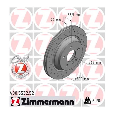 DISC ZIMMERMANN MERCEDES SPORT Z