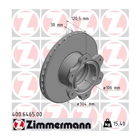 DISC ZIMMERMANN MERCEDES