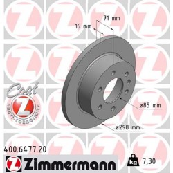 DISC ZIMMERMANN MERCEDES/VAG Coat Z