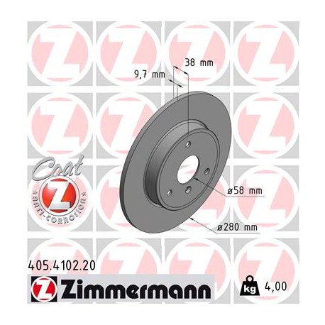 DISQUE ZIMMERMANN MCC/SMART Coat Z