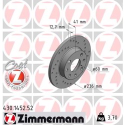 DISQUE ZIMMERMANN OPEL SPORT Z