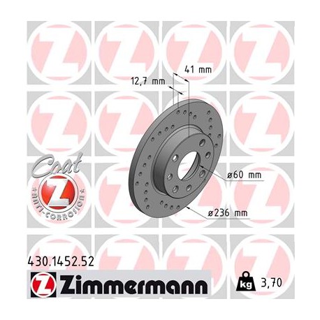 DISC ZIMMERMANN OPEL SPORT Z