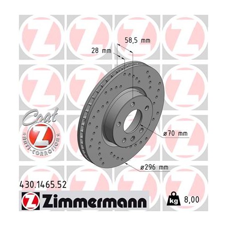 DISC ZIMMERMANN OPEL SPORT Z