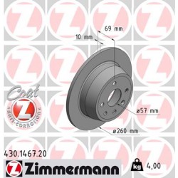 DISC ZIMMERMANN OPEL Coat Z