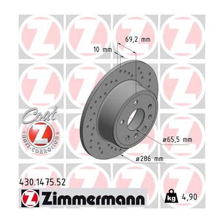 DISC ZIMMERMANN OPEL/SAAB SPORT Z