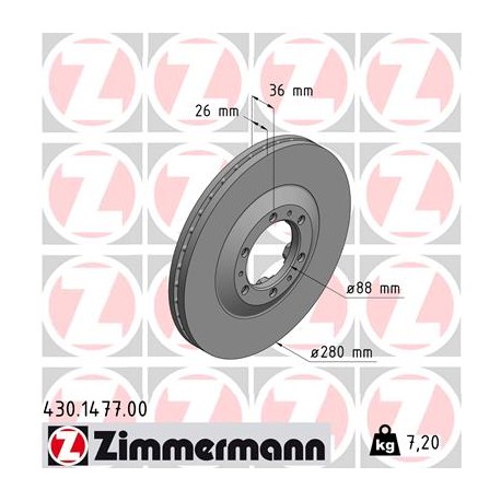 DISC ZIMMERMANN OPEL