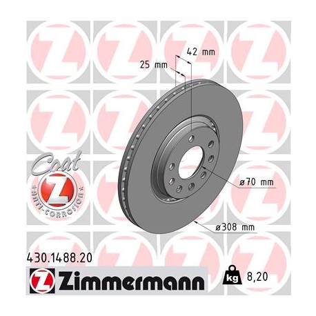 DISC ZIMMERMANN OPEL/SAAB Coat Z