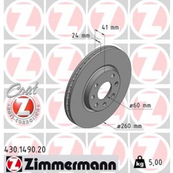 DISC ZIMMERMANN OPEL Coat Z