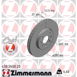 DISQUE ZIMMERMANN OPEL Coat Z